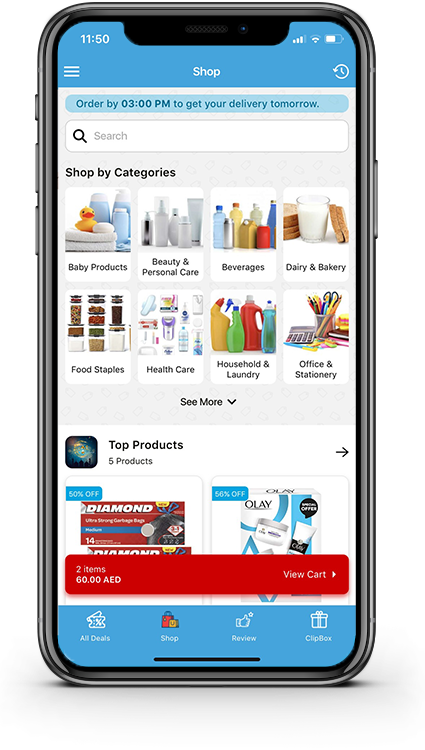 Get amazing deals on grocery and daily use products
